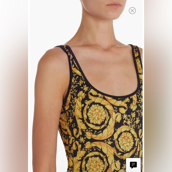 Barocco Print One-Piece Swimsuit - Picture 4 of 5